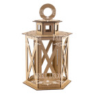 Заготовка для декорування Фабрика Декору (ДВП 3мм) Ліхтарик 6-гранний №81 FDPO-081