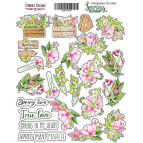 Стікери для творчості Фабрика Деккору №004 Spring blossom FDSTK-004