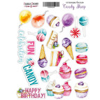 Стікери для творчості Фабрика Деккору №018 Candy shop FDSTK-018