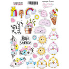 Стікери для творчості Фабрика Деккору №029 My tiny sparrow girl FDSTK-029