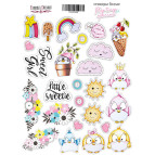 Стікери для творчості Фабрика Деккору №030 My tiny sparrow boy FDSTK-030