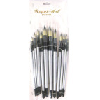 Набір пензлів 12шт. Royal-Art Brushes нейлон круглі 9198