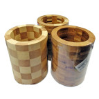 Стакан для ручок Дерево Бамбук HYG560