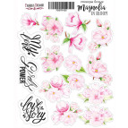 Стікери для творчості Фабрика Деккору №035 Magnolia in bloom FDSTK-035