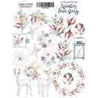 Стікери для творчості Фабрика Деккору №054 Winter Love Story FDSTK-054