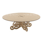 Заготовка для декорування Фабрика Декору (ДВП 3мм) Підставка коло ажур-1 FDPO-085