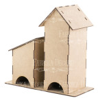 Заготовка для декорування Фабрика Декору (ДВП 3мм) Чайний будиночок 26,5*28*12,5см FDPO-172