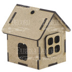 Заготовка для декорування Фабрика Декору (ДВП 3мм) Будиночок-2 6*4,5*6см FDPO-105