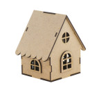 Заготовка для декорування Фабрика Декору (ДВП 3мм) Будиночок-4 7,5*8,5*10см FDPO-108