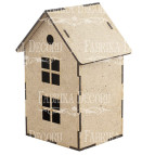 Заготовка для декорування Фабрика Декору (ДВП 3мм) Будиночок-7 8,5*8*14см FDPO-110