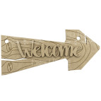 Заготовка для декорування Фабрика Декору (ДВП 3мм) Welcome FDPO-122