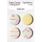 Скрапфішки Д-25см Фабрика Декору 4шт набір №001 FDSC-001