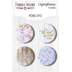 Скрапфішки Д-25см Фабрика Декору 4шт набір №012 FDSC-012