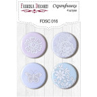 Скрапфішки Д-25см Фабрика Декору 4шт набір №016 FDSC-016