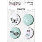 Скрапфішки Д-25см Фабрика Декору 4шт набір №021 FDSC-021
