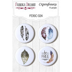 Скрапфішки Д-25см Фабрика Декору 4шт набір №024 FDSC-024