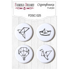 Скрапфішки Д-25см Фабрика Декору 4шт набір №025 FDSC-025