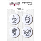 Скрапфішки Д-25см Фабрика Декору 4шт набір №031 FDSC-031