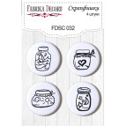 Скрапфішки Д-25см Фабрика Декору 4шт набір №032 FDSC-032