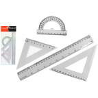 Лінійки-набір 4пр Tukzar линейка 30см+угольник+транспортир Tz-342