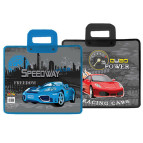 Папка-портфель 30*34см Kidis пластик на блискавці 7424 Speedway
