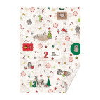 Папір для скрапбукінга Heyda А4 300г/м2 204772017 двосторонній Кремовий, Лісові звірята