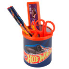 Стакан для ручок Kite мод 205 з 4 предметами Hot Wheels HW19-205