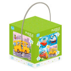 Гра dodo пазл 4в1 300132 Транспорт 22*22см 4 пазла