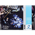 Папір-склейка Royal Talens Van Gogh А4 (29,7*21см) 360г/м 12арк для акварелі, чорний папір 94170002