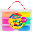 Маса для моделювання 6кол. Colorino нєон 92142