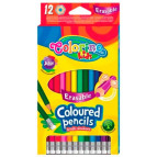 Олівці кольорові 12кол. Colorino шестигранні з ластиком 92531
