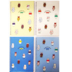 Зошит спіраль А5 48арк пласт обкл Лидер 77506 кліт