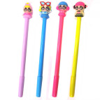 Гелева ручка з насадкою Лялька Chen's асорті, пише синім CS-00369