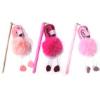 Гелева ручка Оопт з прикрасою Фламінго, пише синім №13328/148