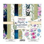 Набір паперу для скрапбукінгу Фабрика Декору FDSP-01072 Night garden 30,5*30,5см 10арк + бонус 200г/м2