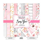 Набір паперу для скрапбукінгу Фабрика Декору FDSP-02068 Say Yes 20*20см 10арк + бонус 200г/м2