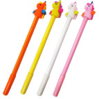 Кулькова ручка з насадкою Єдиноріг ЛИДЕР асорті, пише синім №083/6536