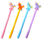 Кулькова ручка з насадкою Єдиноріг ЛИДЕР асорті, пише синім №268