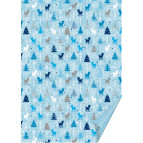 Папір для скрапбукінга Heyda А4 300г/м2 204772039 двосторонній Блакитний, Новий рік