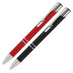 Кулькова ручка ECONOMIX HIT металева, пише синім корп. асорт. E10307