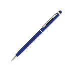 Кулькова ручка ECONOMIX STYLUS металева, пише синім корп. асорт. E10308 стилус