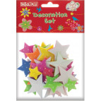 Наліпки для творчості MAXI Зірки у горошек (ЕВА) MX61611-13