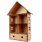 Заготовка МДФ Ляльковий будиночок Класичний з шухлядкою 70*37*17см ROSA Talent 2873019