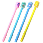 Кулькова ручка з насадкою Напій ЛИДЕР асорті, пише синім №88076