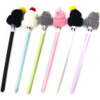 Гелева ручка з насадкою Новорічна Зимовий капелюх Simi асорті, пише синім 7602