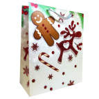 Пакет подарунковий паперовий HP 18*23*10см Новорічний HP-646S-3
