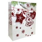 Пакет подарунковий паперовий HP 18*23*10см Новорічний HP-646S-1