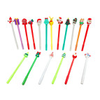 Гелева ручка з насадкою Новорічний Мікс ООПТ, пише синім №3079/0110/0116/009/089/090