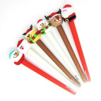 Гелева ручка з насадкою Новорічний Мікс великий, пише синім №19050