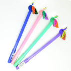 Кулькова ручка з насадкою Пава, пише синім №2585